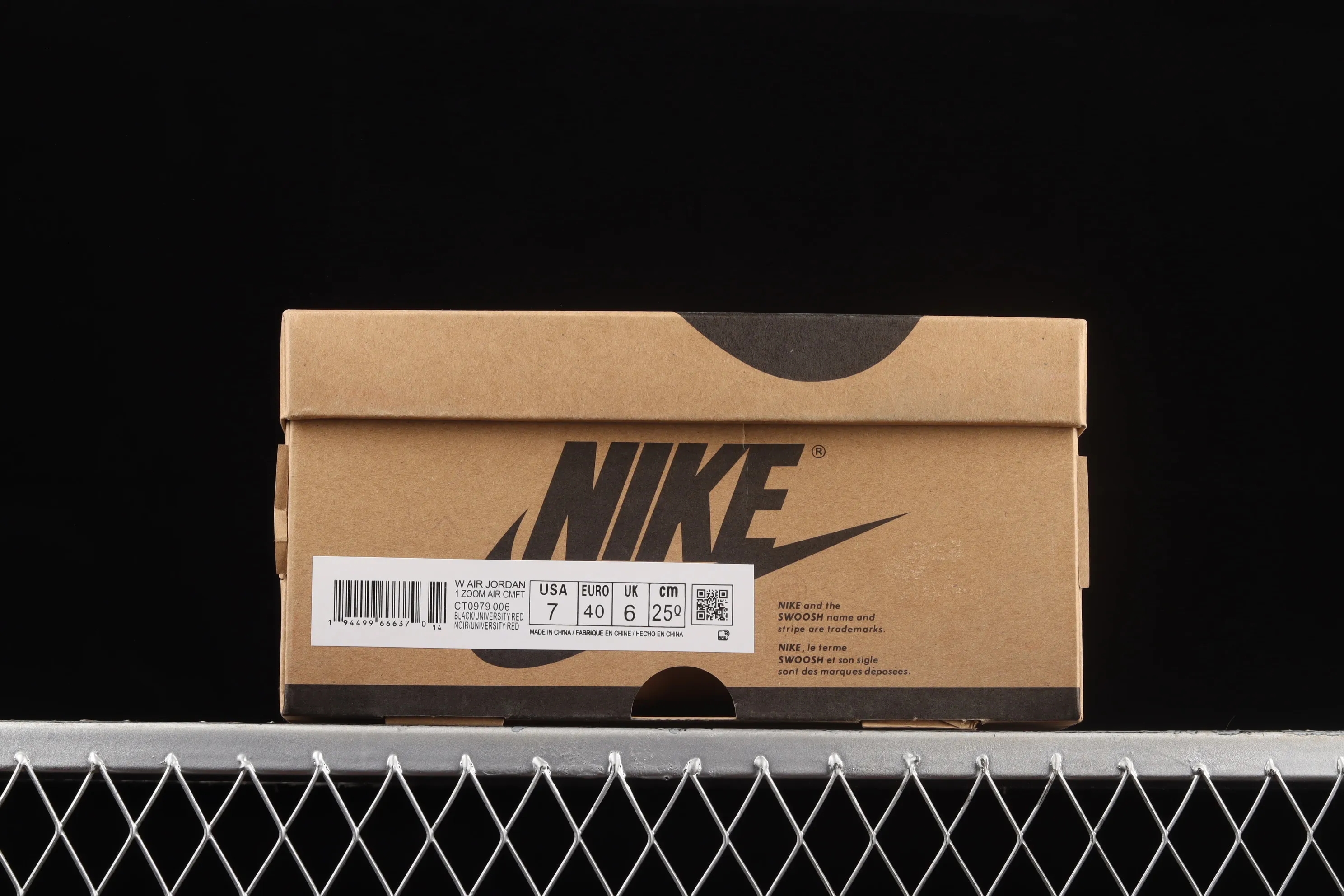 All categories Air Jordan Jordan series basketball shoes Air Jordan 1 High Air Jordan 1 Zoom CMFT AJ Joe 1 black and red color CT0979-006